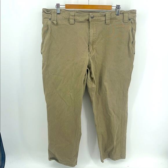 Duluth Trading Co. Flex Fire Hose stretch flat front carpenter pants sz 42x30 - Picture 1 of 7